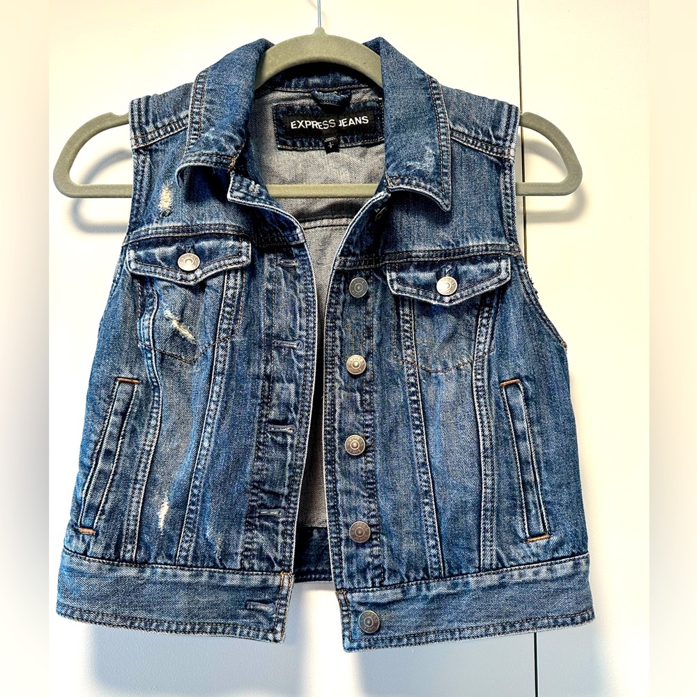 Vintage denim vest
